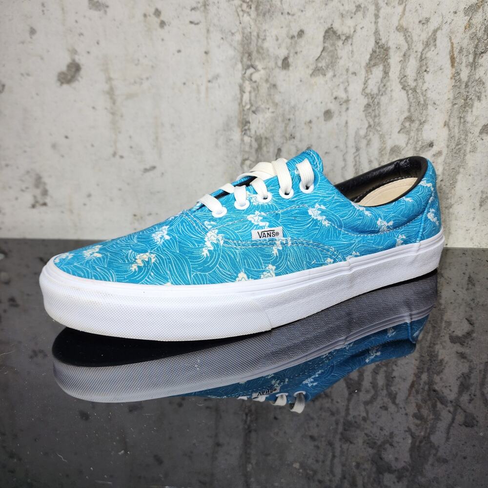Vans Customs Tidal Wave Print Low Top Sneakers, S… - image 1